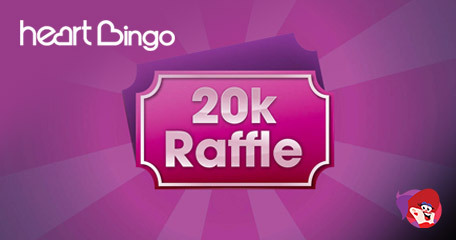 Mega £20K Heart Bingo Raffle with Plenty of Instant Wins