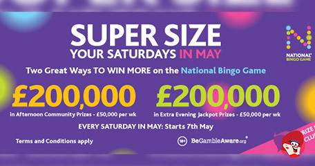 Supersized Prizes to be Won at Local Bingo Clubs This May