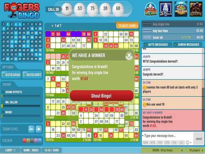 Rogers Bingo Review