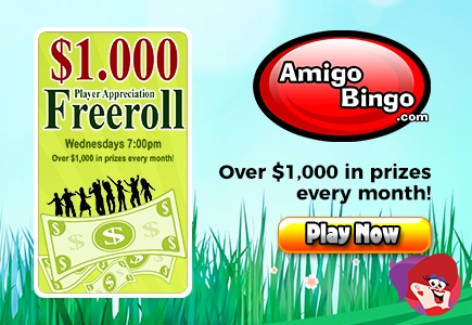 amigo bingo free spins 2019