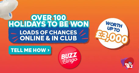 £137,500 in Holidays To Be Won In New Buzz Bingo Promotion