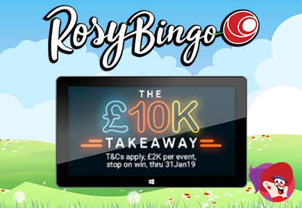 Feast on the £10,000 Takeaway Jackpots at Rosy Bingo this Month