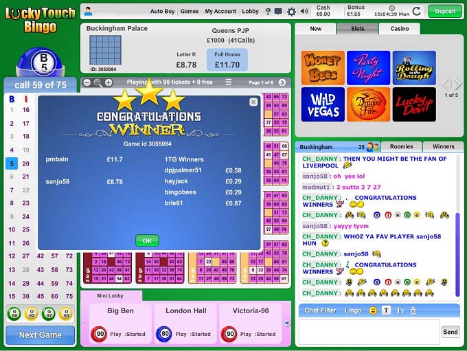 Lucky Touch Bingo Review