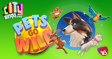 Win in an Instant with Pets Go Wild; the Unique New Game at City Bingo to Win up to £100,000