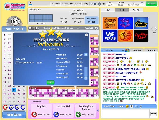 Scrummy Bingo Review