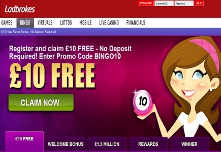 Ladbrokes Bingo Gives No Deposit Bingo Bonus Throughout September
