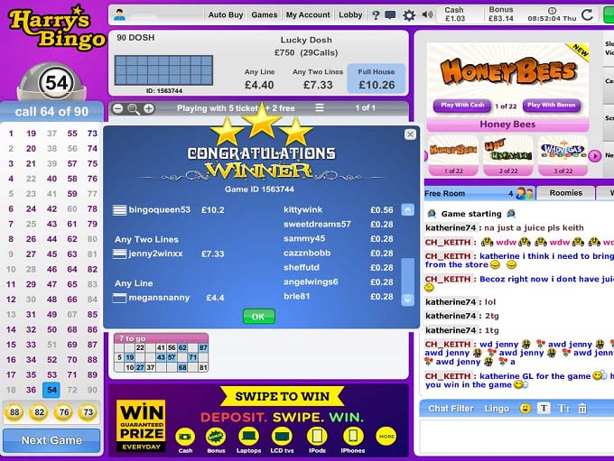 Harry's Bingo Review