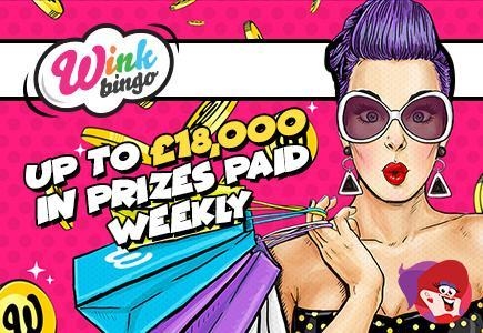 Wink Bingo Handing Out Up to £18,000 in Prizes Paid Weekly 