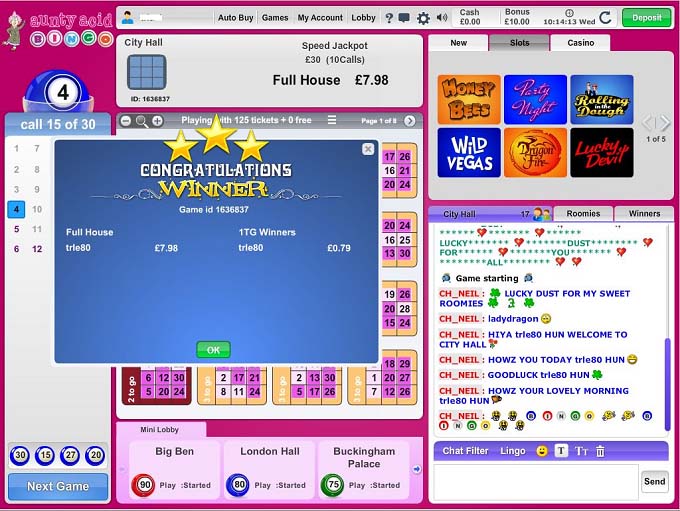 Aunty Acid Bingo Review