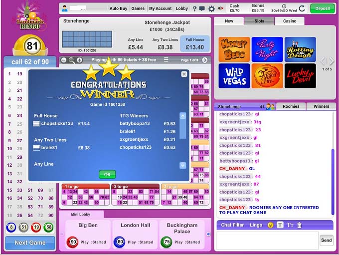 Landmark Bingo Review