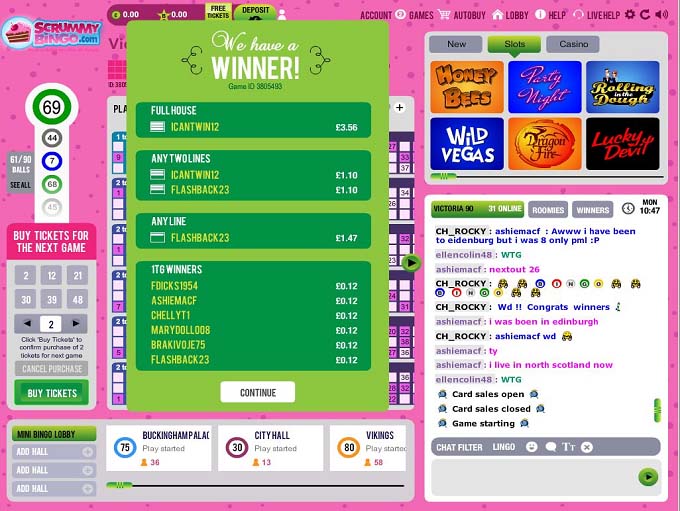 Scrummy Bingo Review