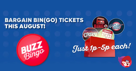 Bargain (Buzz) Bingo Tickets and Saturday Jackpot Drops This August