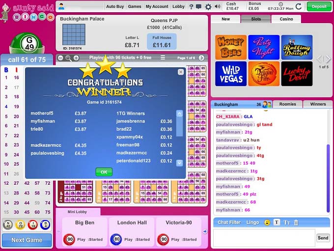 Aunty Acid Bingo Review