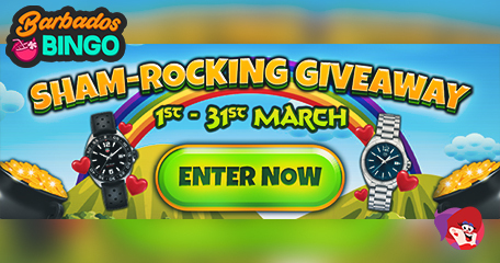 A ‘Ticking’ Shamrock ‘n’ Rolling Giveaway from Barbados Bingo