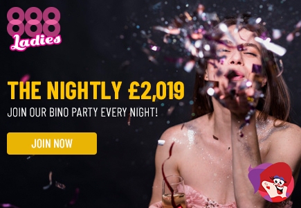 You're Invited to the 888 Ladies Bingo £2019 Party