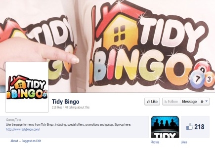 Tidy Bingo on Facebook