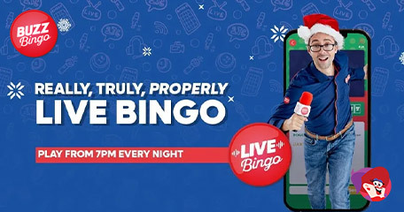Live (Buzz) Bingo Christmas Room with Exciting Features