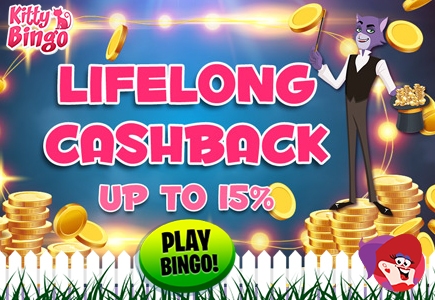 Win A Lifelong Cashback At Kitty Bingo