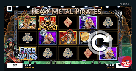 Bonus Spins at Mr Spin on Heavy Metal Pirates Slot
