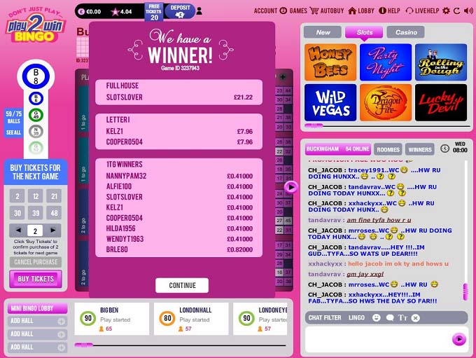 Play2Win Bingo Review