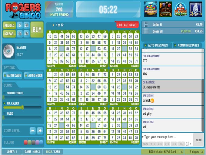 Rogers Bingo Review