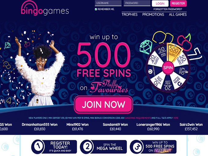 Bingo Games Home Page