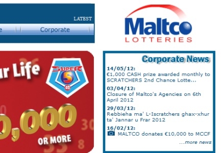 10-Year Maltese National Lottery Concession Granted to Maltco