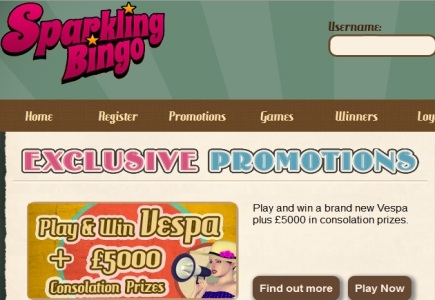 Fabulous Treats Await UK bingo Lovers at All New Sparkling Bingo  