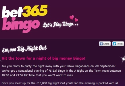 A Night Out with Bet365 Bingo