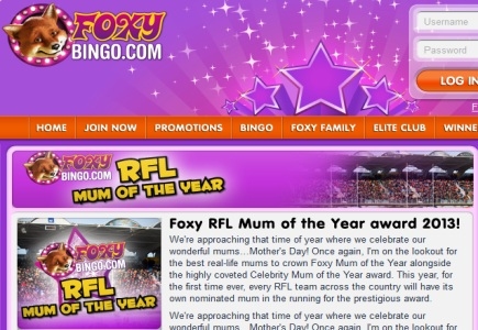 Foxy Bingo Opens Voting for Celebrity Bingo Mum of the Year 2013