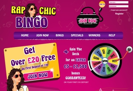 Fast and Feisty Offers at RAPchic Bingo