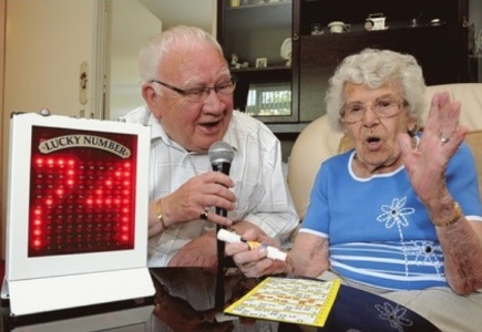 103 Year Old Woman Celebrates with Bingo