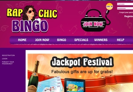 Bingo the Exclusive Prizes in the Jackpot Fiesta at RAPchic Bingo