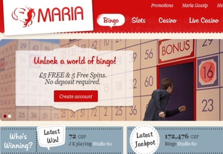 Maria Bingo New No Deposit Bonus