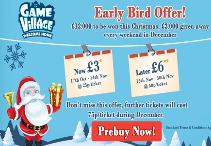 GameVillage makes Christmas magical with £25,000 cash up for grabs