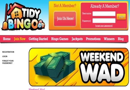 The Weekend Wad at Tidy Bingo