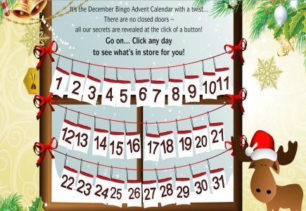 Christmas Countdown Goodies Piled up at Bingo3X