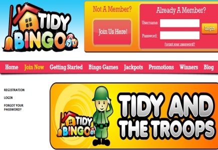 Support Our Troops by Playing at Tidy Bingo