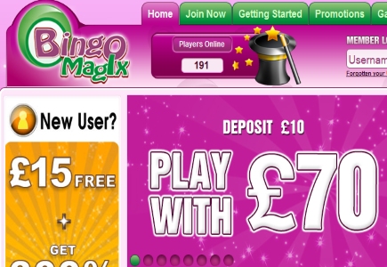 Join Bingo MagiX to Snap their New Welcome Bonus Offer 