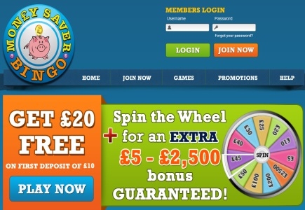 Grab 10% cashback at Money Saver Bingo every month