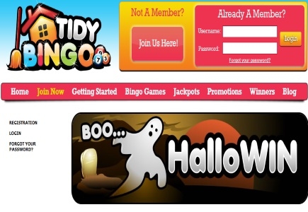 Trick Or Treat Network Promotion At Tidy Bingo