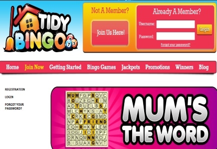 Mum’s The Word at Tidy Bingo 