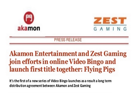 Akamon and Zest Gaming Make Video Bingo Distribution Deal