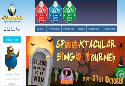 Vista Gaming Spooktacular Bingo Tourney