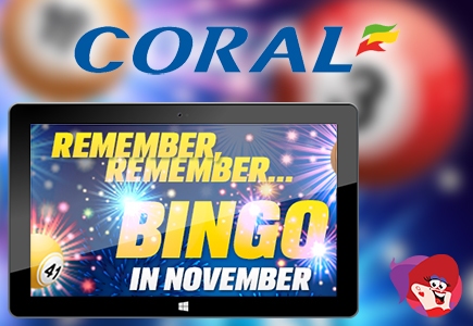 Coral Setting Bingo Rooms Ablaze on Bonfire Night