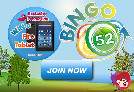 Bingo52 Giving Away an Amazon Fire Tablet