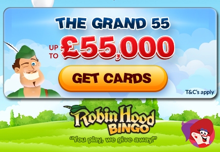 Robin Hood Bingo Giving Away £55,000