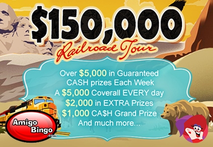 Amigo Bingo Kicks Off $150K Railroad Tour