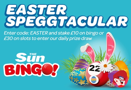 Win Prizes Daily During Sun Bingo's Easter Speggtacular