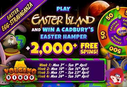 It’s Easter all Month Long at Volcano Bingo